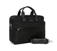 Hexagona Paris - Porte-Documents - pour Homme - Collection Worker - Noir - en Nylon - 2 poignées Non réglables - Sac Business - Sac d'affaires Multifonction