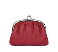 Hexagona Paris - Porte-Monnaie - pour Femme - Collection Coconuts - Carmin - en Cuir d'agneau - Porte-Monnaie - Portefeuilles et Porte-Cartes Femme - Porte Feuille - Compatible Carte de Crédit