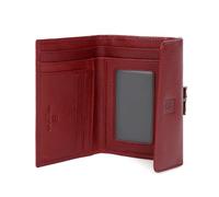 Hexagona Paris - Portefeuille - pour Femme - Collection Republique - Carmin - en Cuir de Vachette végétal Collet - Portefeuille Femme - Porte Feuille - Porte Feuille - Compatible Carte de Crédit