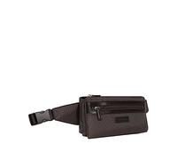 Hexagona Paris - Sac Banane - pour Homme - Collection Worker - Marron foncé - en Nylon - 1 Sangle Tour de Taille réglable - Banane Homme - Sac Banane - Sacoche Banane -