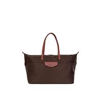 Hexagona Paris - Sac de Voyage - pour Femme - Collection Pop - Marron foncé - en Nylon - 2 anses Non réglables - Sac Voyage - Sac W nd - Sac Fourre Tout