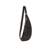 Hexagona Paris - Sac monobretelle - pour Homme - Collection Confort - Marron foncé - en Cuir de Vachette grainé - Porté Croise - Sacoche Homme bandouliere Cuir - Sac bandouliere Homme Cuir