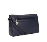 Hexagona Paris - Sac porté travers - pour Femme - Collection CONFORT - Marine - en Cuir de vachette grainé - Porté Croise - Sac a main femme - Sac bandoulière - Petit Sac - Sac à main bandoulière