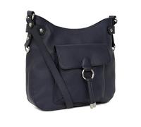 Hexagona Paris - Sac porté travers - pour Femme - Collection CONFORT - Marine - en Cuir de vachette grainé - Porté Croise - Sac a main femme - Sac bandoulière - Petit Sac - Sac à main bandoulière