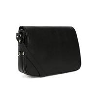 Hexagona Paris - Sac porté travers - pour Femme - Collection CONFORT - Noir - en Cuir de vachette grainé - Porté Croise - Sac a main femme - Sac bandoulière - Petit Sac - Sac à main bandoulière