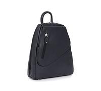 Hexagona Paris - Sac transformable - pour Femme - Collection CONFORT - Marine - en Cuir de vachette grainé - Porté Transform - Sac a main femme - Sac bandoulière - Petit Sac - Sac à main bandoulière