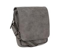 Hexagona Paris - Sacoche - pour Homme - Collection DIFFERENCE - Gris - en Synthétique - 1 bandoulière réglable - Porte-documents - Serviette - Sacoche - Besace