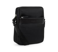 Hexagona Paris - Sacoche - pour Homme - Collection Travel - Noir - en Nylon - 1 bandoulière réglable - Porte-Documents - Serviette - Sacoche - Besace - Sac à Main bandoulière