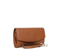 Hexagona - Pochette de soirée - Compatible téléphone Portable - pour Femme - Collection Confort - Tan - en Cuir