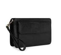 Hexagona - Pochette dragonne - Compatible téléphone Portable - pour Homme - Collection République - Noir - en Cuir