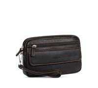 Hexagona - Pochette dragonne - pour Homme - Collection Félin - Marron - en Cuir