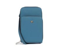 Hexagona - Pochette téléphone avec porte-cartes Stop RFID - Compatible téléphone portable, cartes de crédit, CNI, permis de conduire, passeport et carte grise - Pour Femme - Collection Ava - Bleu