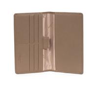 Hexagona - Porte-chéquier 1 volet - Cuir - Compatible Cartes de crédit, CNI, permis de Conduire, Passeport, Carte Grise et chéquier - pour Femme - Collection Confort - Écorce