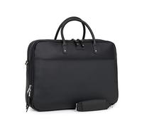 Hexagona - Porte-Documents - Compatible Ordinateur Portable 15'', Format A4 et téléphone Portable - pour Femme - Collection Serena Business - Noir