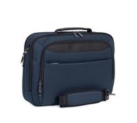 Hexagona - Porte-Documents - Compatible Ordinateur Portable 15'', Format A4 et téléphone Portable - pour Homme - Collection Partner - Bleu