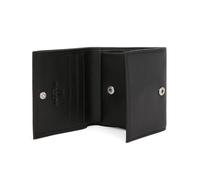 Hexagona - Porte-Monnaie 1 volet - Compatible Cartes de crédit - pour Homme - Collection Soft - Noir - en Cuir
