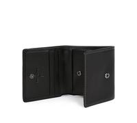 Hexagona - Porte-Monnaie 1 volet Stop RFID - Compatible Cartes de crédit - pour Homme - Collection Sensation - Noir - en Cuir