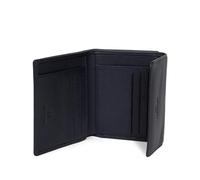 Hexagona - Portefeuille 1 volet - Compatible Cartes de crédit, CNI et permis de Conduire - pour Femme - Collection Confort - Marine - en Cuir