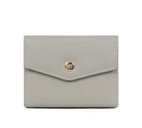 Hexagona - Portefeuille 1 volet Stop RFID - Compatible Cartes de crédit, CNI et permis de Conduire - pour Femme - Collection Luna - Gris Clair