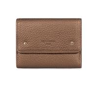 Hexagona - Portefeuille 1 volet Stop RFID - Compatible Cartes de crédit, CNI et permis de Conduire - pour Femme - Collection Zora - Bronze