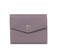 Hexagona - Portefeuille 1 volet Stop RFID - Compatible Cartes de crédit, CNI et permis de Conduire - pour Femme - Collection Luna - Parme
