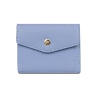 Hexagona - Portefeuille 1 volet Stop RFID - Compatible Cartes de crédit, CNI et permis de Conduire - pour Femme - Collection Luna - Bleu Lavande