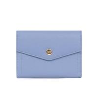 Hexagona - Portefeuille 1 volet Stop RFID - Compatible Cartes de crédit, CNI et permis de Conduire - pour Femme - Collection Luna - Bleu Lavande