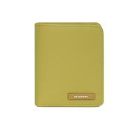 Hexagona - Portefeuille 1 volet Stop RFID - Matière éco-responsable - Compatible cartes de crédit, CNI et permis de conduire - Pour Femme - Collection Joyce - Vert anis