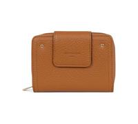 Hexagona - Portefeuille 2 Volets Stop RFID - Compatible Cartes de crédit, CNI et permis de Conduire - pour Femme - Collection Zora - Caramel