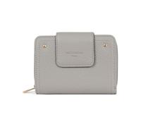 Hexagona - Portefeuille 2 Volets Stop RFID - Compatible Cartes de crédit, CNI et permis de Conduire - pour Femme - Collection Zora - Gris Clair