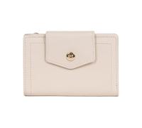 Hexagona - Portefeuille 2 Volets Stop RFID - Compatible Cartes de crédit, CNI et permis de Conduire - pour Femme - Collection Luna - Ivoire