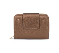 Hexagona - Portefeuille 2 Volets Stop RFID - Compatible Cartes de crédit, CNI et permis de Conduire - pour Femme - Collection Zora - Bronze