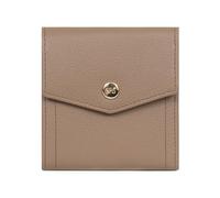 Hexagona - Portefeuille 2 Volets Stop RFID - Compatible Cartes de crédit - pour Femme - Collection Luna - Biscuit