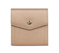 Hexagona - Portefeuille 2 Volets Stop RFID - Compatible Cartes de crédit - pour Femme - Collection Luna - Doré