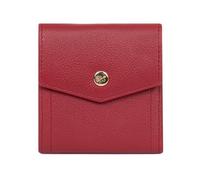 Hexagona - Portefeuille 2 Volets Stop RFID - Compatible Cartes de crédit - pour Femme - Collection Luna - Rouge foncé