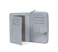 Hexagona - Portefeuille 2 Volets Stop RFID - Cuir - Compatible Cartes de crédit, CNI et permis de Conduire - pour Femme - Collection Sauvage - Bleu Ciel