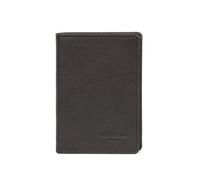 Hexagona - Portefeuille européen 1 volet Stop RFID - Compatible Cartes de crédit, CNI et permis de Conduire - pour Homme - Collection Confort - Marron foncé