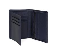 Hexagona - Portefeuille européen 2 Volets - Compatible Cartes de crédit, CNI et permis de Conduire - pour Homme - Collection Hero - Bleu