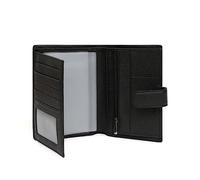Hexagona - Portefeuille européen 3 Volets - Cuir - Compatible Cartes de crédit, CNI, permis de Conduire, Passeport et Carte Grise - pour Homme - Collection Confort - Marine