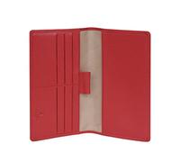 Porte-chéquier - 1 volet - Cuir de vachette - Rouge foncé - Confort Rouge