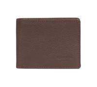 Hexagona - Portefeuille Italien 1 volet Stop RFID - Compatible Cartes de crédit, CNI et permis de Conduire - pour Homme - Collection Confort - Chocolat