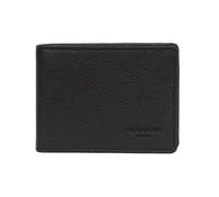 Hexagona - Portefeuille Italien 2 Volets Stop RFID - Compatible Cartes de crédit, CNI et permis de Conduire - pour Homme - Collection Confort - Noir