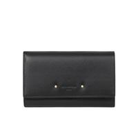Hexagona - Portefeuille Long 1 volet Stop RFID - Compatible Cartes de crédit, CNI et permis de Conduire - pour Femme - Collection Praline - Noir