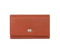 Hexagona - Portefeuille long 1 volet Stop RFID en cuir - Compatible cartes de crédit, CNI et permis de conduire - Pour Femme - Collection Mirabelle - Terre