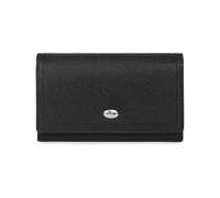 Hexagona - Portefeuille long 1 volet Stop RFID en cuir - Compatible cartes de crédit, CNI et permis de conduire - Pour Femme - Collection Mirabelle - Noir