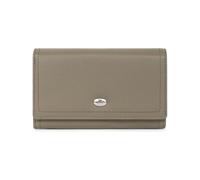 Hexagona - Portefeuille long 1 volet Stop RFID en cuir - Compatible cartes de crédit, CNI et permis de conduire - Pour Femme - Collection Mirabelle - Olive