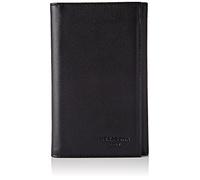 Hexagona - Portefeuille Long - Compatible Cartes de crédit, CNI, permis de Conduire, Passeport et Carte Grise - pour Femme - Collection Soft - Noir - en Cuir