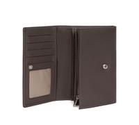 Hexagona - Portefeuille Long - Cuir - Compatible Cartes de crédit, CNI, permis de Conduire, Passeport et Carte Grise - pour Femme - Collection Soft - Rouge