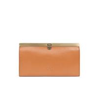 Hexagona - Portefeuille Long Stop RFID - Compatible Cartes de crédit, CNI, permis de Conduire et Carte Grise - pour Femme - Collection Bastille - Tan - en Cuir