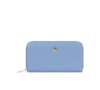 Hexagona - Portefeuille Long Stop RFID - Compatible Cartes de crédit, CNI, permis de Conduire, Passeport et Carte Grise - pour Femme - Collection Luna - Bleu Lavande